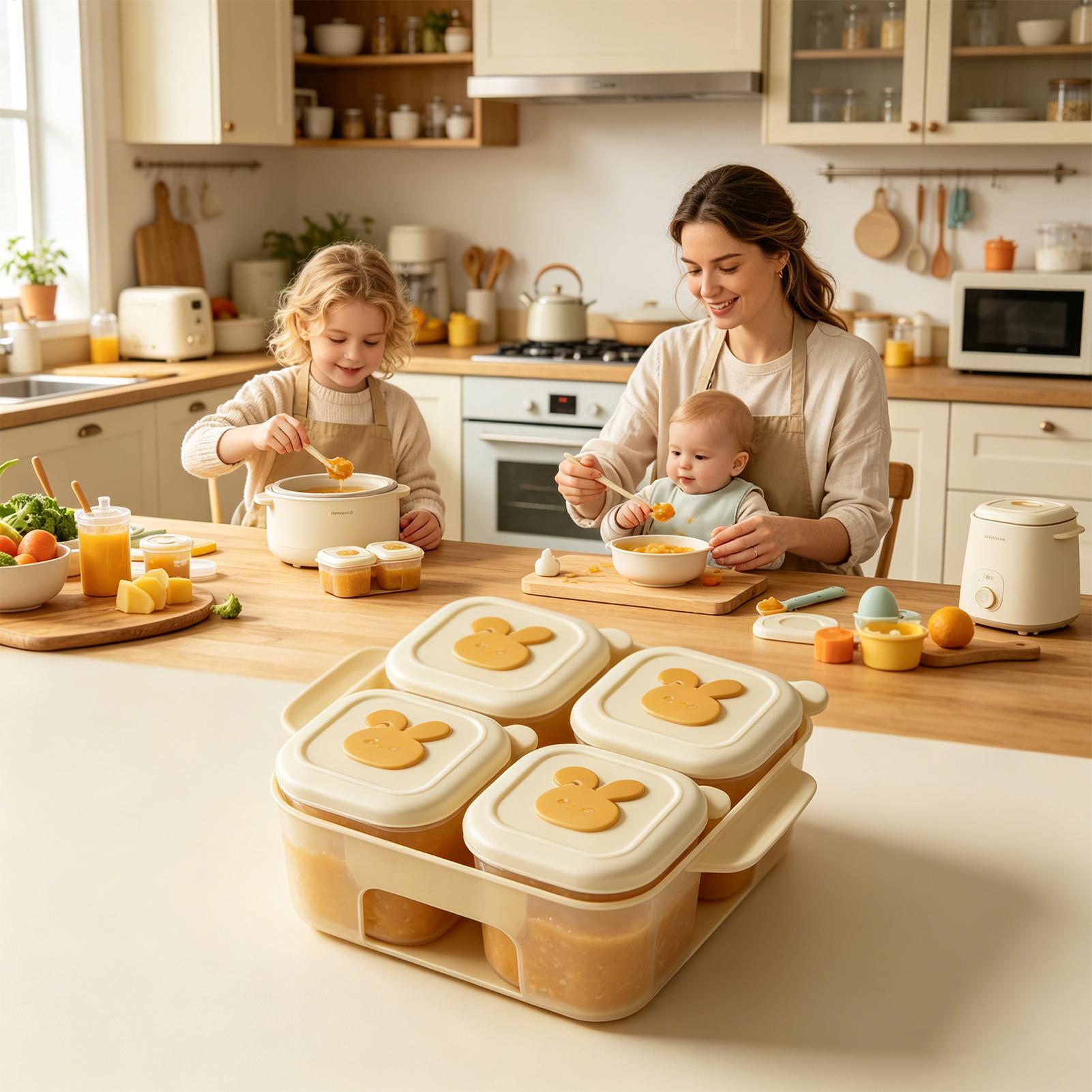 Freezer Tray Baby - Food Freezer Tray With Lid Child