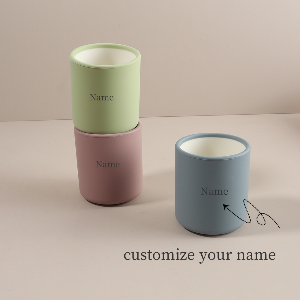 Baby Food Utensils - Personalized Custom Name Baby Silicone Training