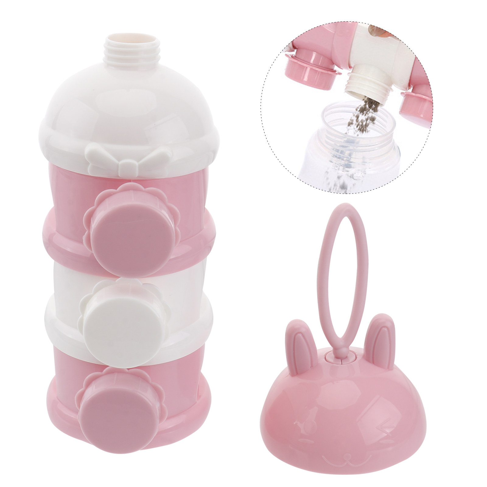 Baby Food Container - 3 Layer Baby Formula Box Portable