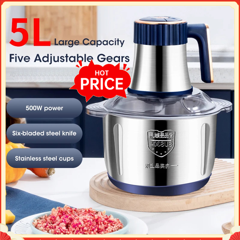 5L Electric Meat Grinders 304  - Baby Food With Meat review and price