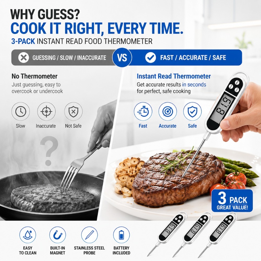 Digital Probe Thermometer Wide - Baby Food With Meat review and price