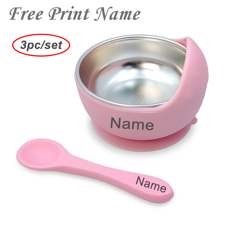 3Pcs Set Baby Feeding Bowl Wit - Baby Food Utensils review and price