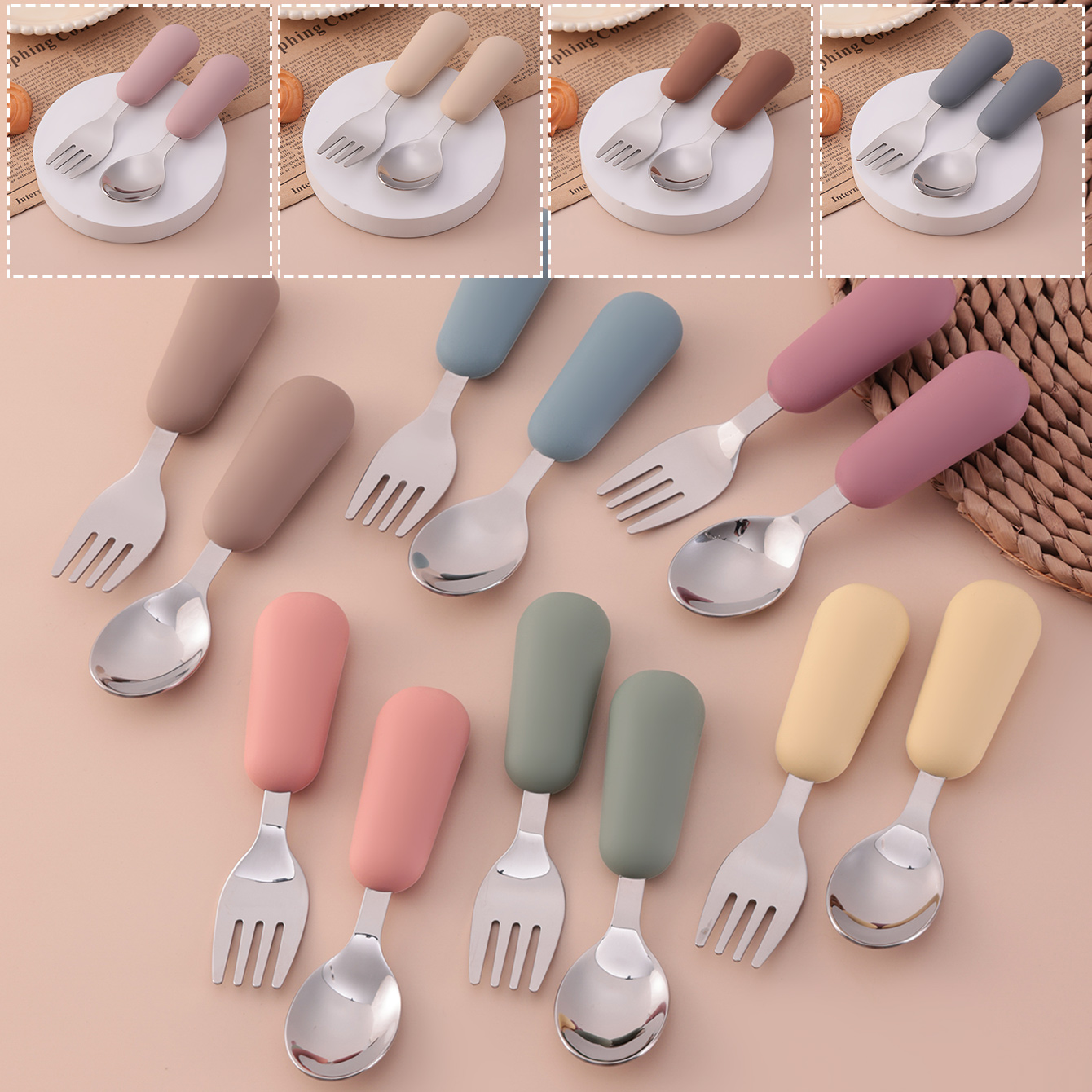 Color Kids 2PCS Stainless Stee - Baby Food Utensils review and price