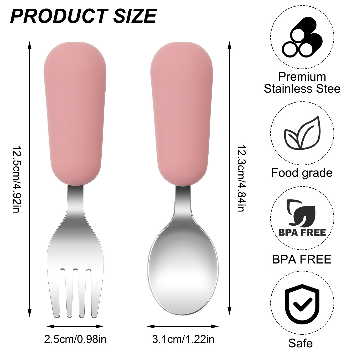 Color Kids 2PCS Stainless Stee - Baby Food Utensils review and price