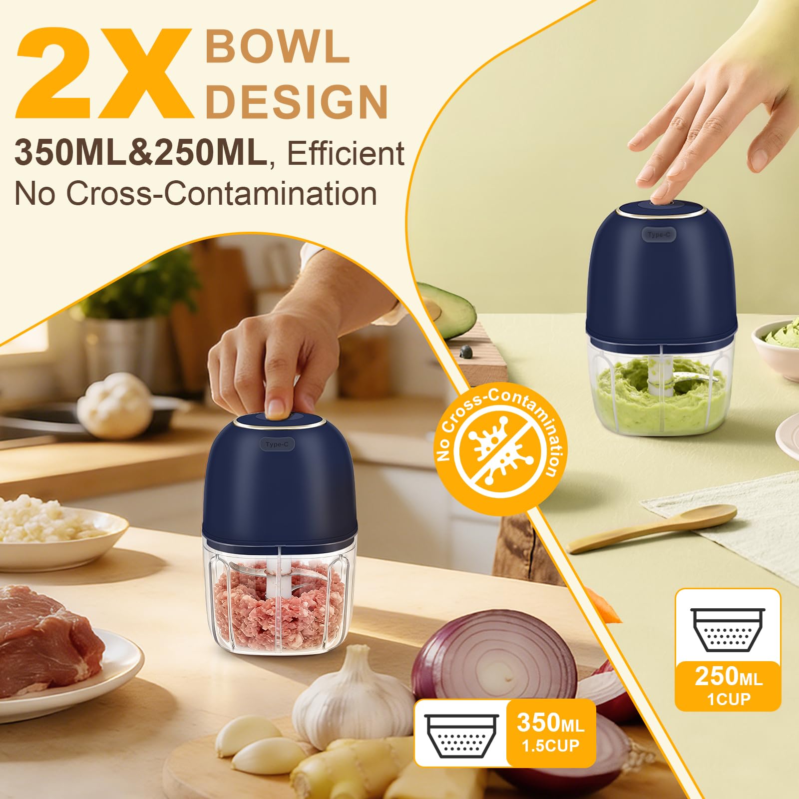 Electric Garlic Chopper, Cordl - Baby Food With Meat review and price