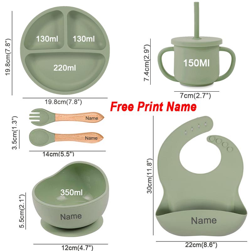 6Pcs Baby Feeding Set Free Per - Baby Food Utensils review and price