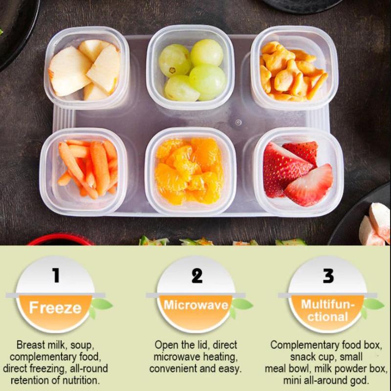 4/6pcs Baby Food Freezer Stora - Freezer Tray Baby review and price