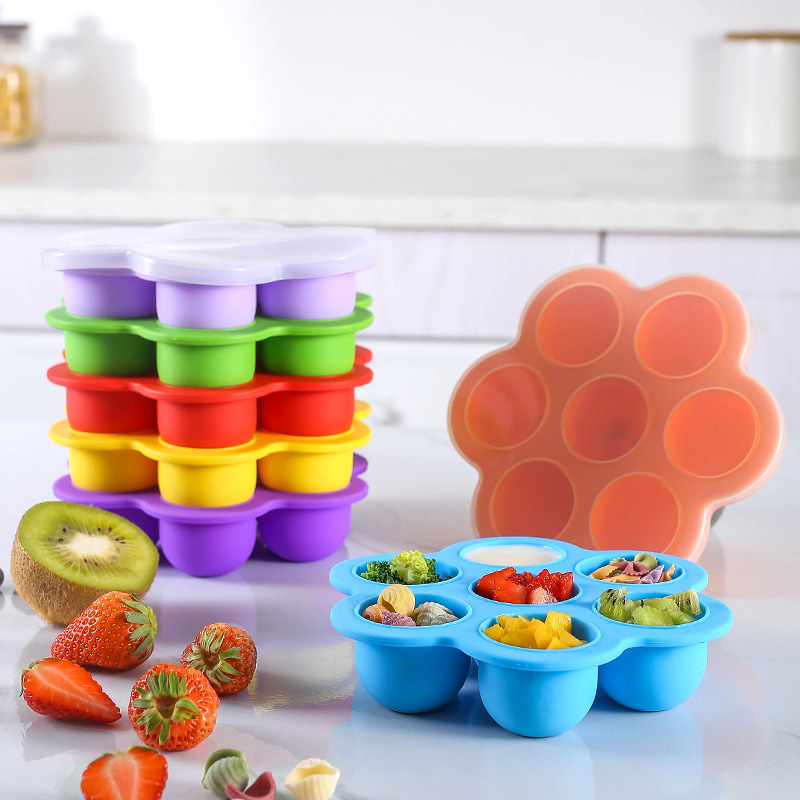 7 Holes Reusable Silicone Baby - Freezer Tray Baby review and price